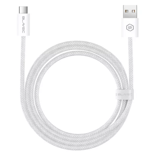 Blavec Kábel Candy fonott - USB-ről Type C-re - PD 60W 3A 2 méter (CCA-UC3W20) fehér