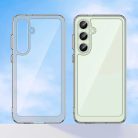 Outer Space szilikon zselés kerettel Samsung Galaxy S24 FE - átlátszó tok