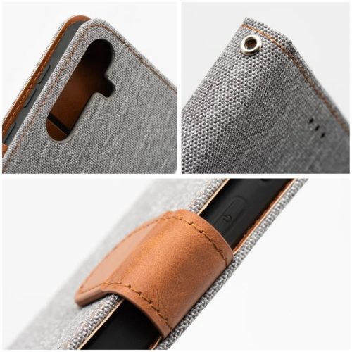 JEANS fliptok Xiaomi Redmi Note 14 4G tok szürke