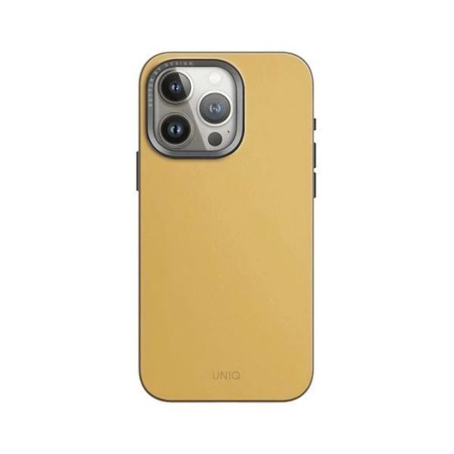 Uniq Lyden DS iPhone 15 Pro Max 6.7" Magclick töltő tok sárga-szürke/kanári sárga-kovakő szürke tok