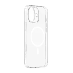   Baseus Crystal Mágneses Tok iPhone 16 TouchButton (átlátszó)