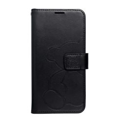   MEZZO fliptok XIAOMI Redmi Note 14 4G (GLOBAL - 164,84mm x 78,15mm x 8,16mm) teddy bear fekete tok