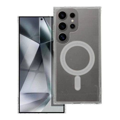 CLEAR MAG COVER tok kompatibilis MagSafe technológiával SAMSUNG S25 EDGE készülékhez átlátszó