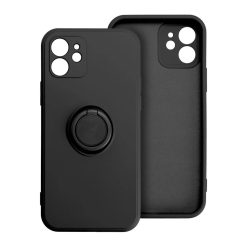   SZILIKON GYŰRŰ tok XIAOMI Redmi Note 14 4G-hez (GLOBAL - 164,84mm x 78,15mm x 8,16mm) fekete tok