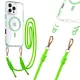 Tel Protect Pántos Átlátszó iPhone 16 Pro tok zöld