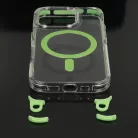 Tel Protect Pántos Átlátszó iPhone 16 Pro tok zöld