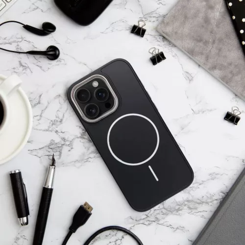 FRAME MAG COVER tok kompatibilis MagSafe-fel iPhone 11-hez fekete