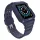 Protect Strap Band tok szíjjal Apple Watch 9 / 8 / 7 / 6 / 5 / 4 / 3 / 2 / SE / SE2 (41 / 40 / 38mm) tok, páncélfedő a karórához Kék