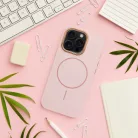 FRAME MAG COVER tok kompatibilis MagSafe-fel iPhone 11-hez púderrózsaszín