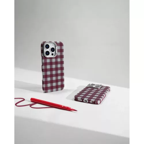 iPhone 16 Pro Piros Benks Magnetic Armor Vichy Kevlar tok (RF65)