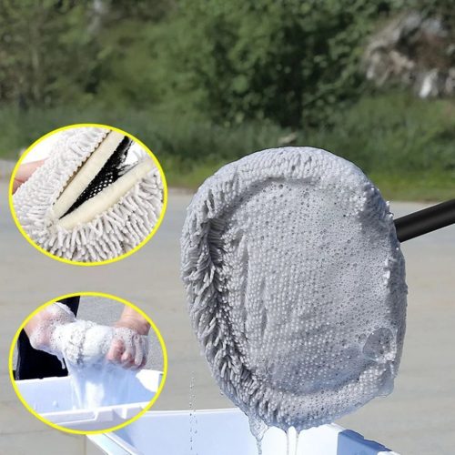 Teleszkópos autómosó mop fekete