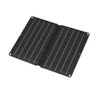 HOME MSC10W hordozható napelemes USB töltő, összecsukható, 10Watt, 2xUSB, LED töltésjelző, felakasztható, tartozék karabinerekkel