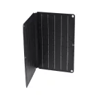 HOME MSC10W hordozható napelemes USB töltő, összecsukható, 10Watt, 2xUSB, LED töltésjelző, felakasztható, tartozék karabinerekkel