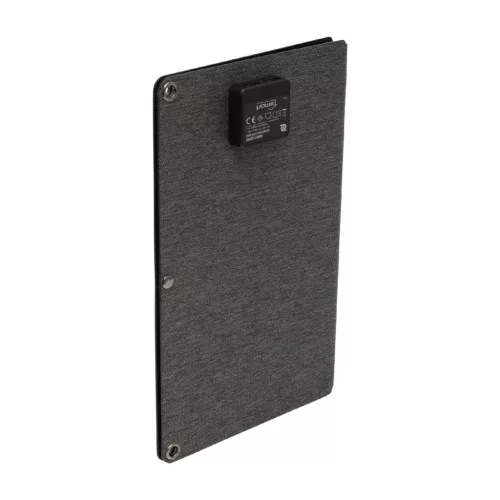 HOME MSC10W hordozható napelemes USB töltő, összecsukható, 10Watt, 2xUSB, LED töltésjelző, felakasztható, tartozék karabinerekkel