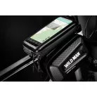 WILDMAN utazótáska bicikli vázra cipzárral 1,2L (10-18 cm) E6S fekete