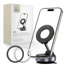 Tech-protect N60 Mágneses Magsafe Szélvédőre és Műszerfalra szerelhető autós tartó Fekete