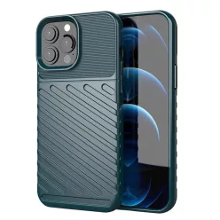   iPhone 13 Pro Max zöld Thunder Flexibilis Erős Strapabíró TPU tok