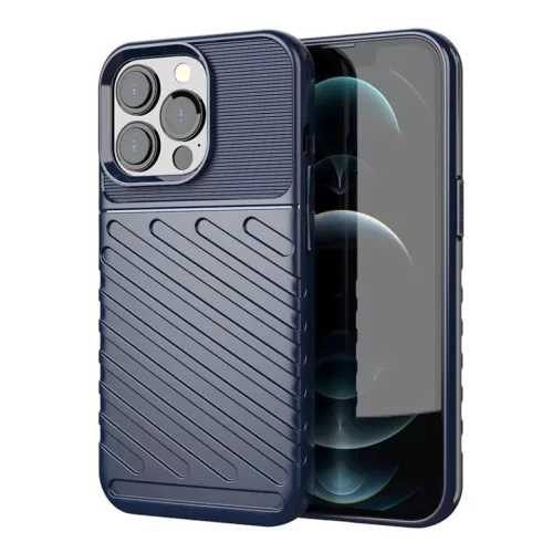 iPhone 13 Pro kék Thunder Case rugalmas, kemény, masszív tok TPU tok
