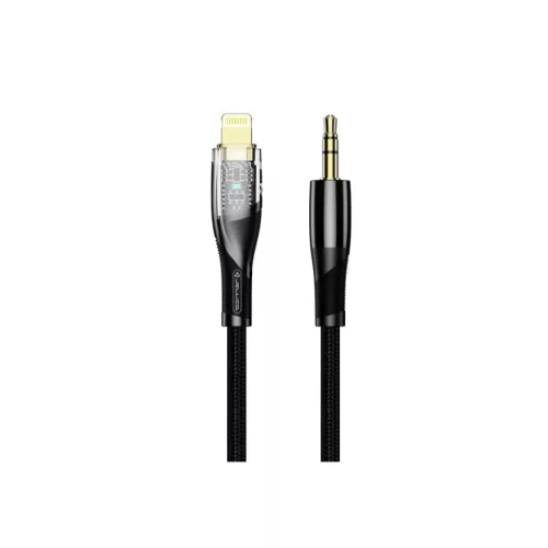 JELLICO kábel B21 Lightning - JACK 3.5MM 1.2M Fekete