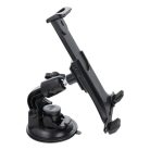 Autós tartó szélvédőre/műszerfalra/fejtámlára (tabletek 7" - 10") fekete