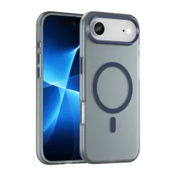   iPhone 17 Air matt kék Fliptok Magnetic Abrasive kompatibilis MagSafe tok
