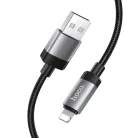 Hoco 2,4A 1 m USB A-hoz Lightning kábel fekete