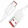 USB-A - USB-C kábel Xiaomi, 60W, 6A, 1m, Fehér 450100001S4S