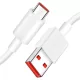 USB-A - USB-C kábel Xiaomi, 60W, 6A, 1m, Fehér 450100001S4S
