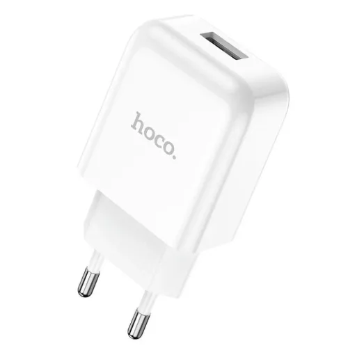 HOCO utazó töltő USB A + kábel USB A-ról Type C-re 2.1A N2 fehér