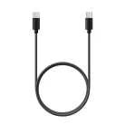 Type-C - Type-C PD QC 3A 60W C296 kábel (hosszú csatlakozó 8mm) 1 m fekete