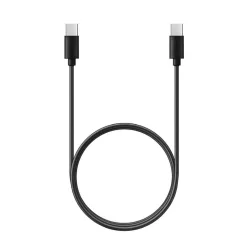   Type-C - Type-C PD QC 3A 60W C296 kábel (hosszú csatlakozó 8mm) 1 m fekete