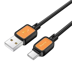 Hoco 3A 1 m X108 fekete Type-C USB kábel
