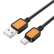 Hoco 3A 1 m X108 fekete Type-C USB kábel