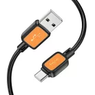 Hoco 3A 1 m X108 fekete Type-C USB kábel