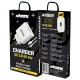 MOONX fali töltő MC05 22,5W 1xUSB QC3.0 + Micro USB kábel Fehér