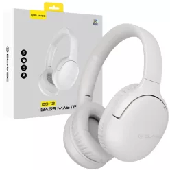   Blavec Over-ear Bluetooth fejhallgató BO-12 Bass Master ANC (BO12-W) fehér