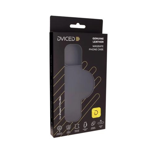 iPhone 17 Pro Max Dviced bőr MagSafe tok - Fekete