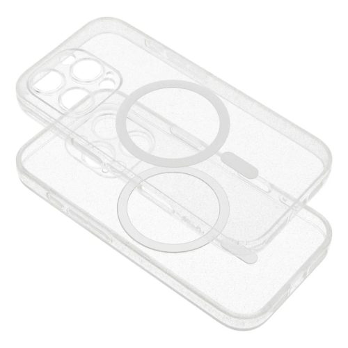 iPhone 17 Pro Max tok CLEAR MAG COVER kamera védelemmel kompatibilis MagSafe technológiával átlátszó csillogós tok