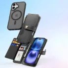 Dux Ducis Lawa bőr iPhone 16 tok - Fekete tok