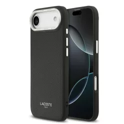   Lacoste PU Leather Champs Elysees MagSafe tok iPhone 17 Air készülékhez fekete