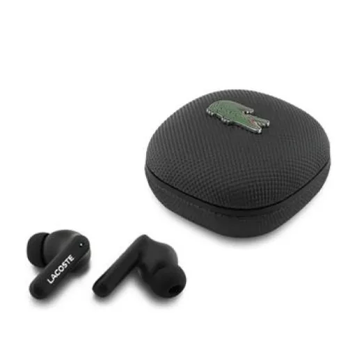 Lacoste Iconic Petit Pique TWS Vezeték nélküli Fülhallgató Fekete