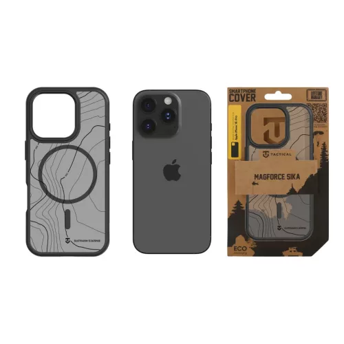 Tactical MagForce Hyperstealth Sika fliptok iPhone 16 Pro Asphalt