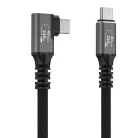 Wozinsky WPS2-UY41S USB-C Thunderbolt 4 240W döntött nyak kábel 2m - Fekete