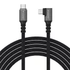 Wozinsky WPS2-UY41S USB-C Thunderbolt 4 240W döntött nyak kábel 2m - Fekete