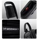 Wozinsky kerékpáros táska a vázra, páncélozott, telefontartóval, 1.7 l - fekete