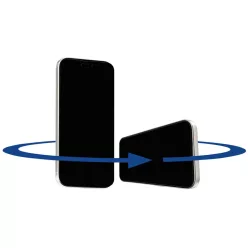   iPhone 15 ANANK 2.5D 360° Privacy kijelzővédő - Átlátszó üvegfólia