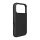 iPhone 17 Pro Max Fekete Pure Icon Mag Pro Folyékony Szilikon tok, MagSafe kompatibilis, kamera védelemmel és alumínium gombokkal