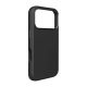 iPhone 17 Pro Max Fekete Pure Icon Mag Pro Folyékony Szilikon tok, MagSafe kompatibilis, kamera védelemmel és alumínium gombokkal