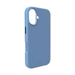   iPhone 17 Kék Pure Icon Mag Pro szilikon tok, MagSafe kompatibilis, kameravédelemmel és alumínium gombokkal