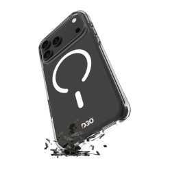   iPhone 17 Pro Max Átlátszó Puro Impact Clear D3O TPU+PC tok MagSafe kompatibilis tok